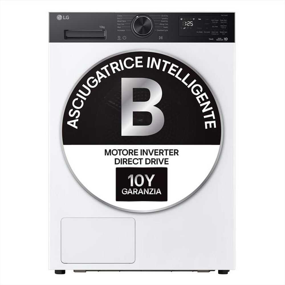 Immagine del prodotto LG - Asciugatrice AI RNX5009TKB 9Kg Classe B-Bianco, Nero