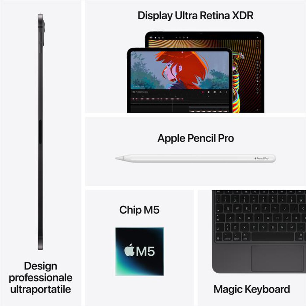 Immagine del prodotto APPLE - iPad Pro 11" M5 WiFi 2TB-Argento