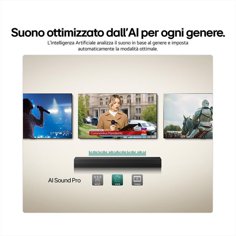 Immagine del prodotto LG - Soundbar S20A, 50W su 2,0 canali, Dolby Digital-Nero