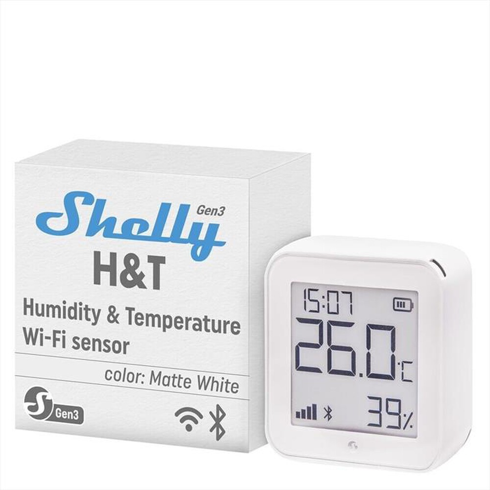 Immagine del prodotto SHELLY - Sensore temperatura e umidit&agrave; H&T GEN3-bianco
