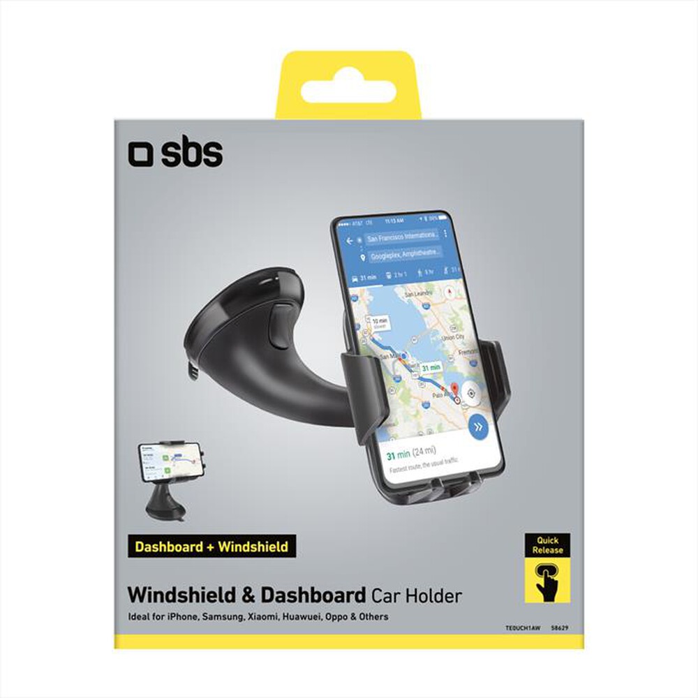 Immagine del prodotto SBS - Supporto da Auto TE0UCH1AW-Nero