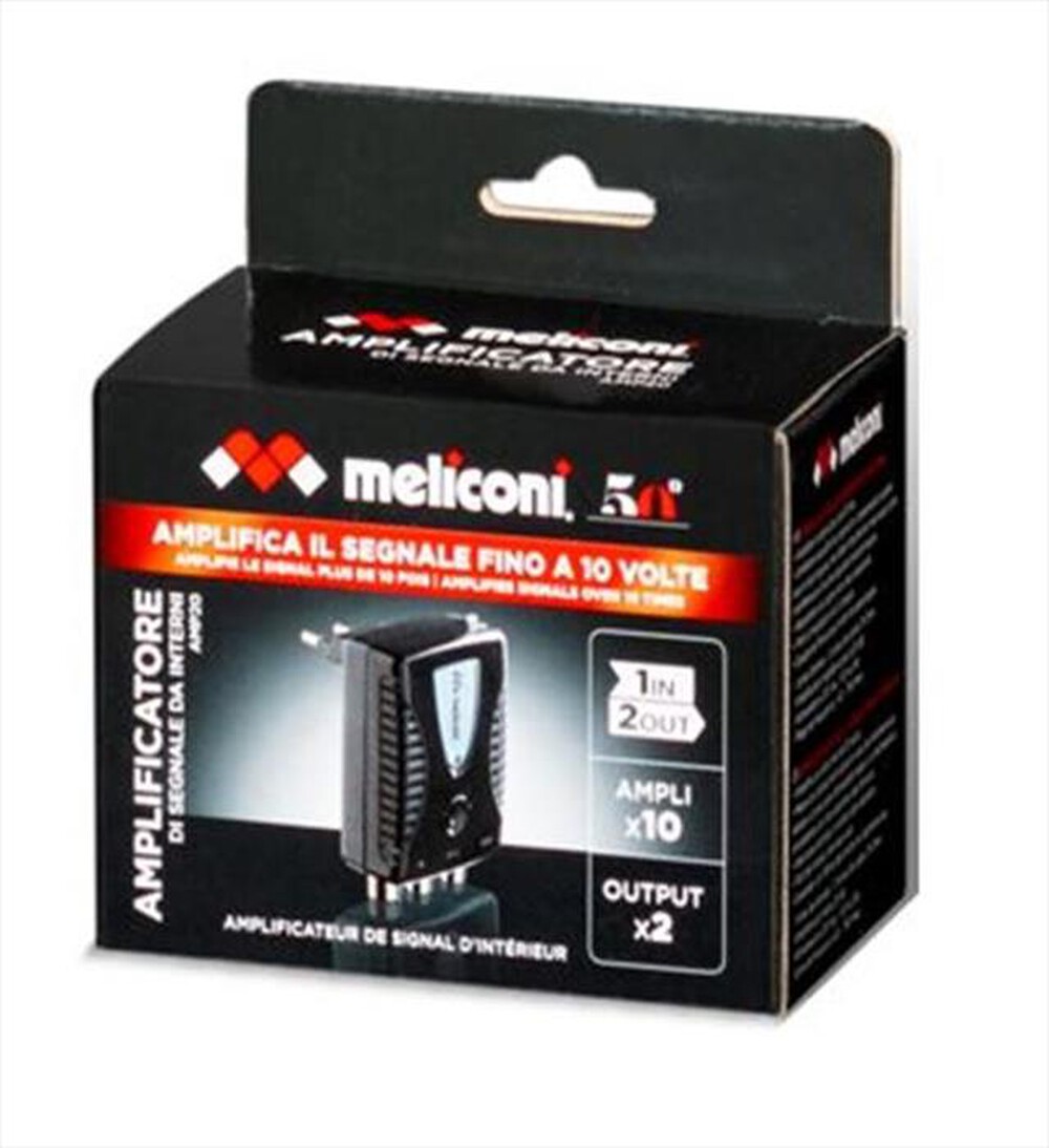 Immagine del prodotto MELICONI - AMP-20 - Amplificatore d'antenna digitale xInterni-Nero