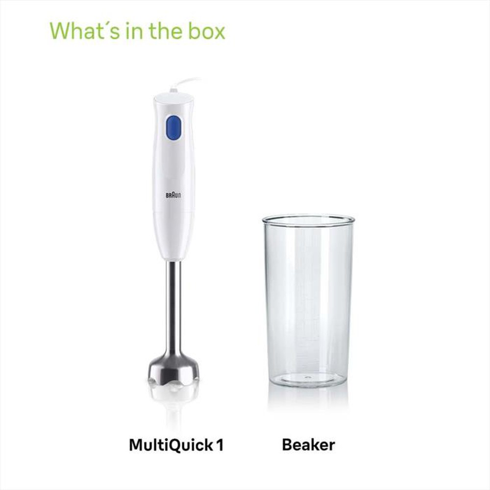 Immagine del prodotto BRAUN - Minipimer MultiQuick 1 MQ10.001M-Bianco