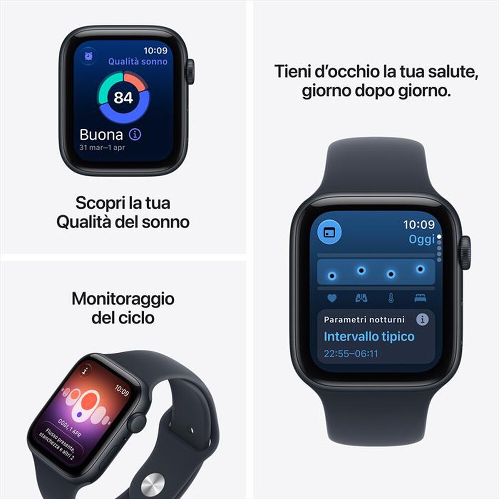 Immagine del prodotto APPLE - Watch SE 3 GPS 44mm Alluminio Galassia-Sport Band Sabbia - S/M