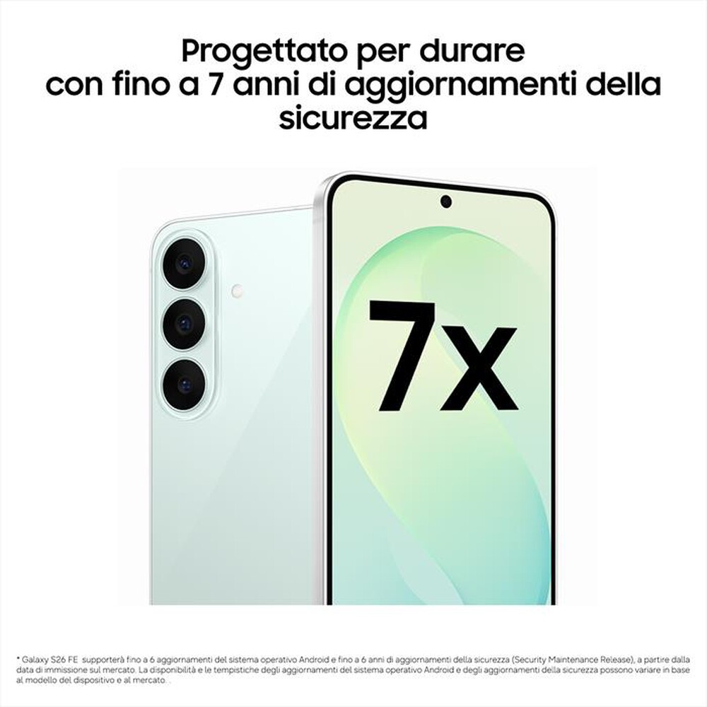 Immagine del prodotto SAMSUNG - Smartphone Galaxy S26 FE 8GB+256GB-Blueberry