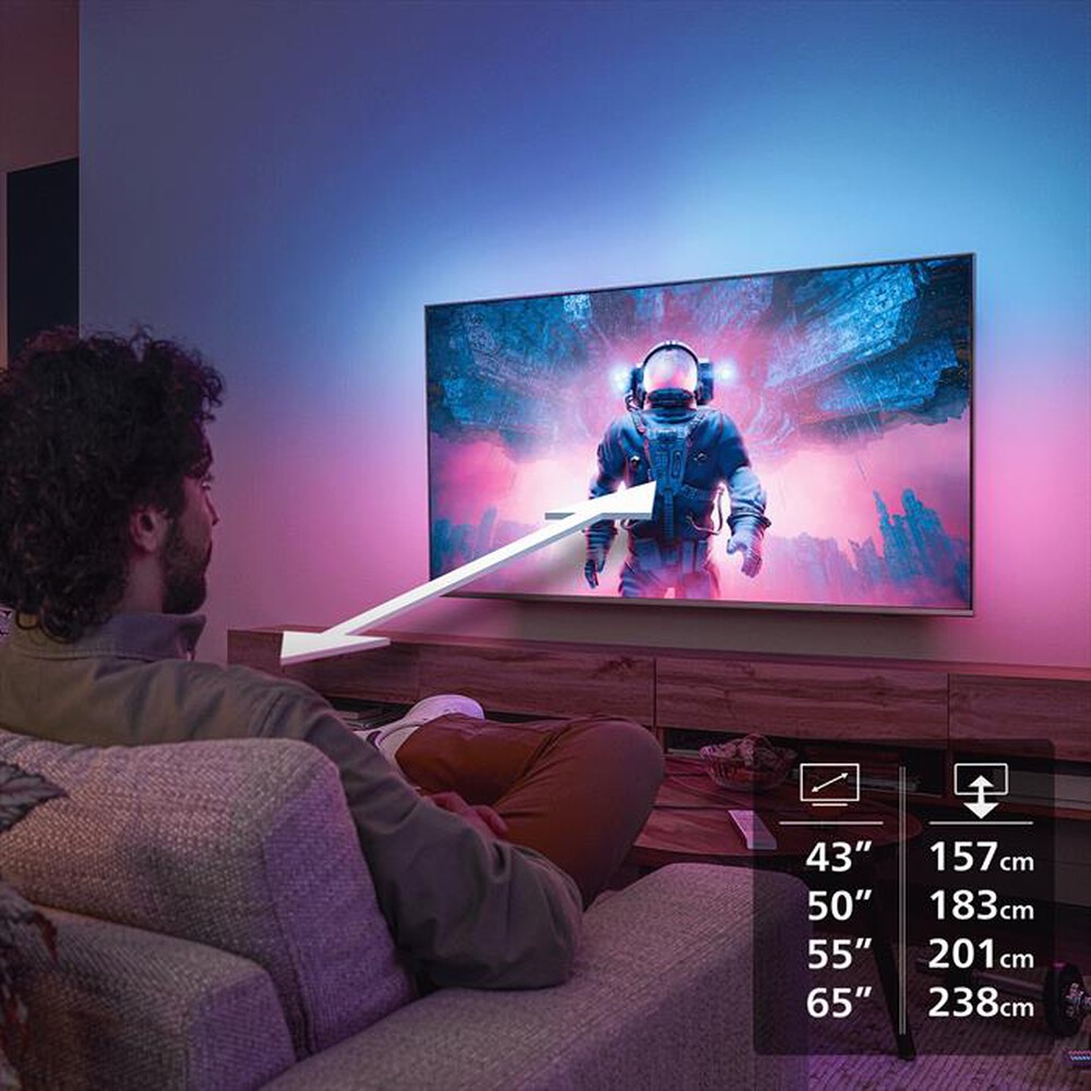 Immagine del prodotto PHILIPS - Smart TV QLED 4K 43" 43PQS8501/12-Black