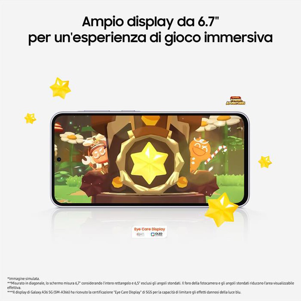 Immagine del prodotto SAMSUNG - Smartphone Galaxy A36 5G 256GB-Awesome Black