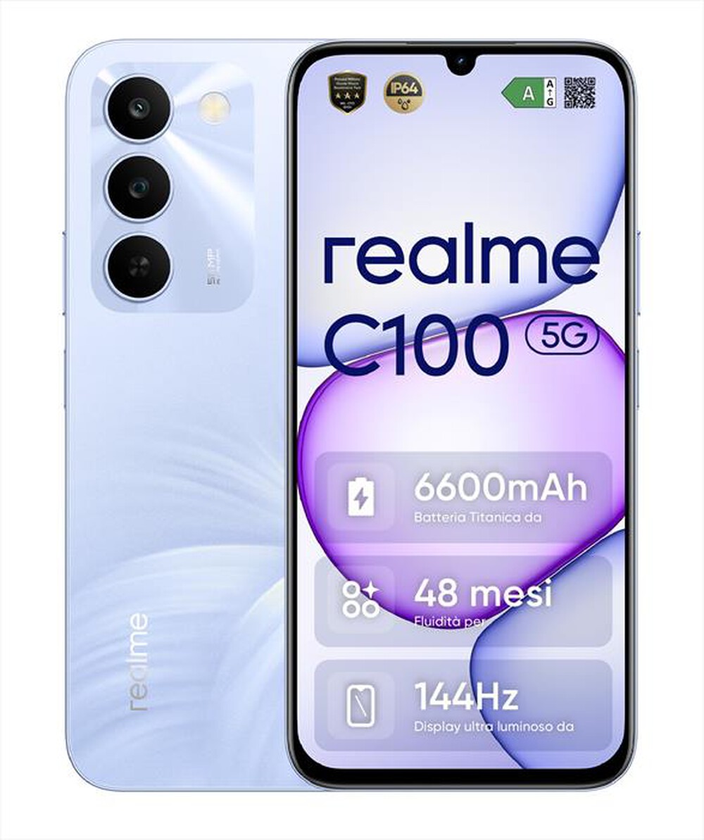 Immagine del prodotto REALME - Smartphone C100 5G (256GB 4GB)-BLOOMING PURPLE