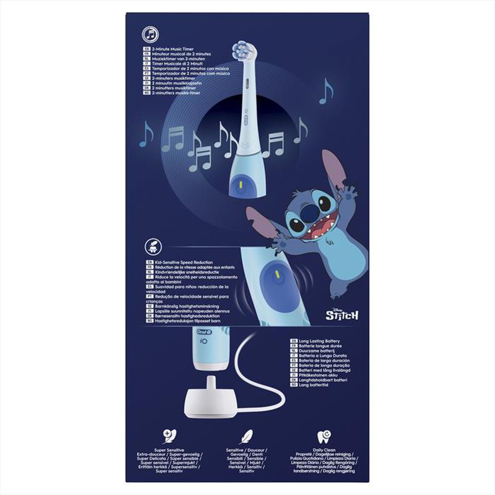 Immagine del prodotto ORAL-B - Spazzolino IOS2K.1I9.K FBNLSENOR SBL STITCH HBOX-CELESTE