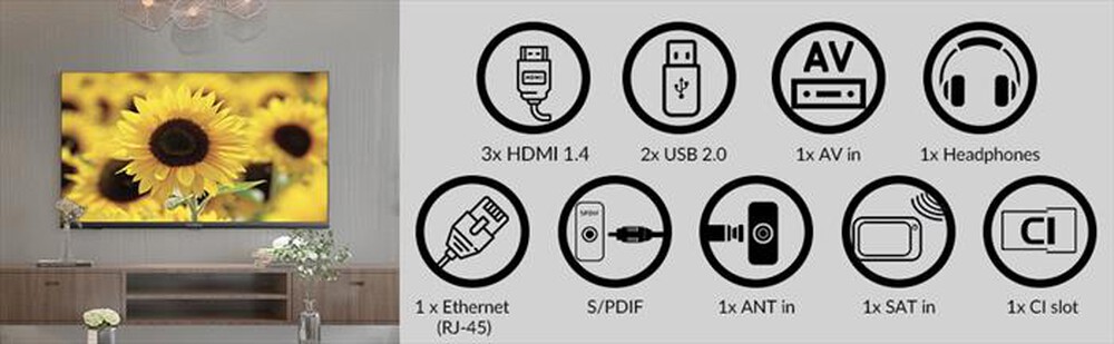 Immagine del prodotto STRONG - Smart TV LED FHD 40" SRT40FD5553-nero