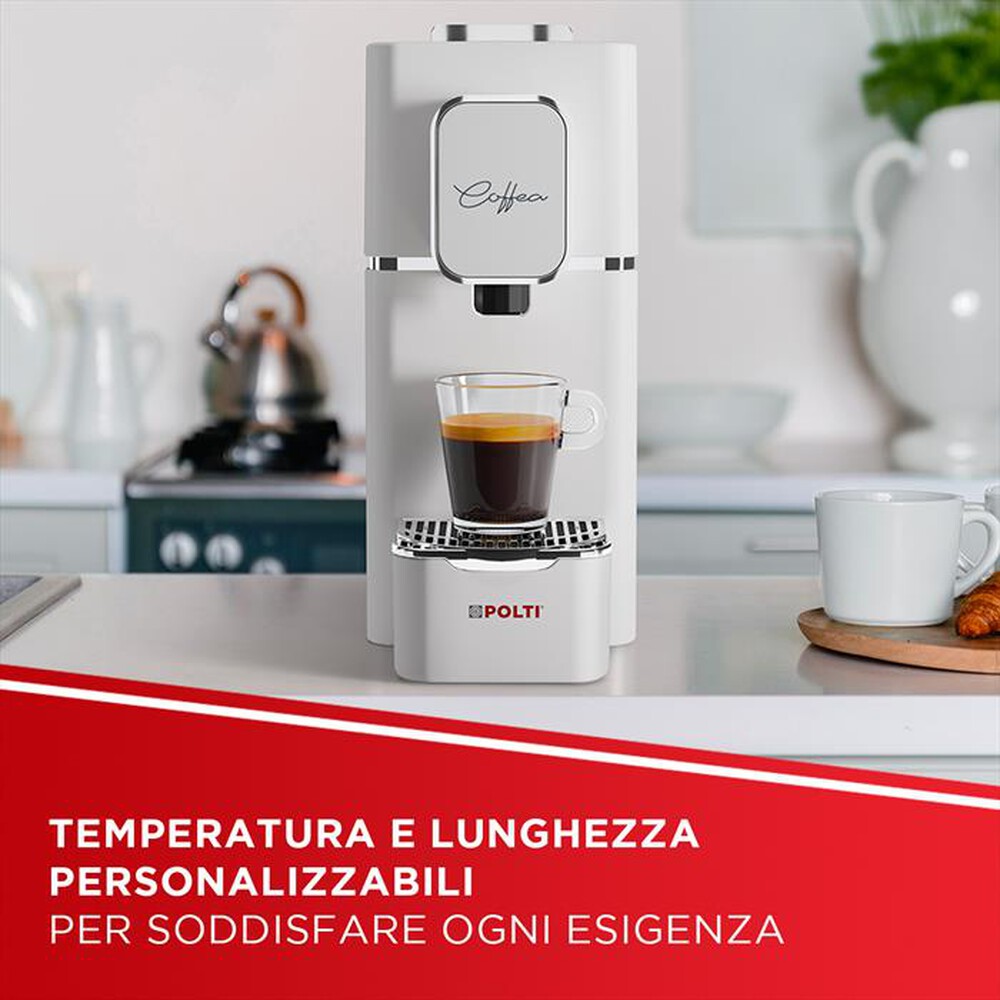 Immagine del prodotto POLTI - Macchina da caff&eacute; cialde ESE COFFEA S15W+54 cialde-Bianco