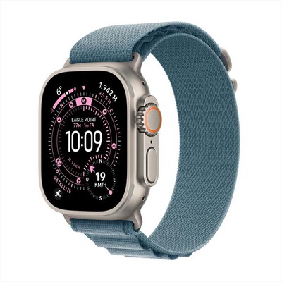 APPLE - Watch Ultra 3 GPS + Cellular 49mm Titanio Naturale-Alpine Loop Blu Chiaro - M