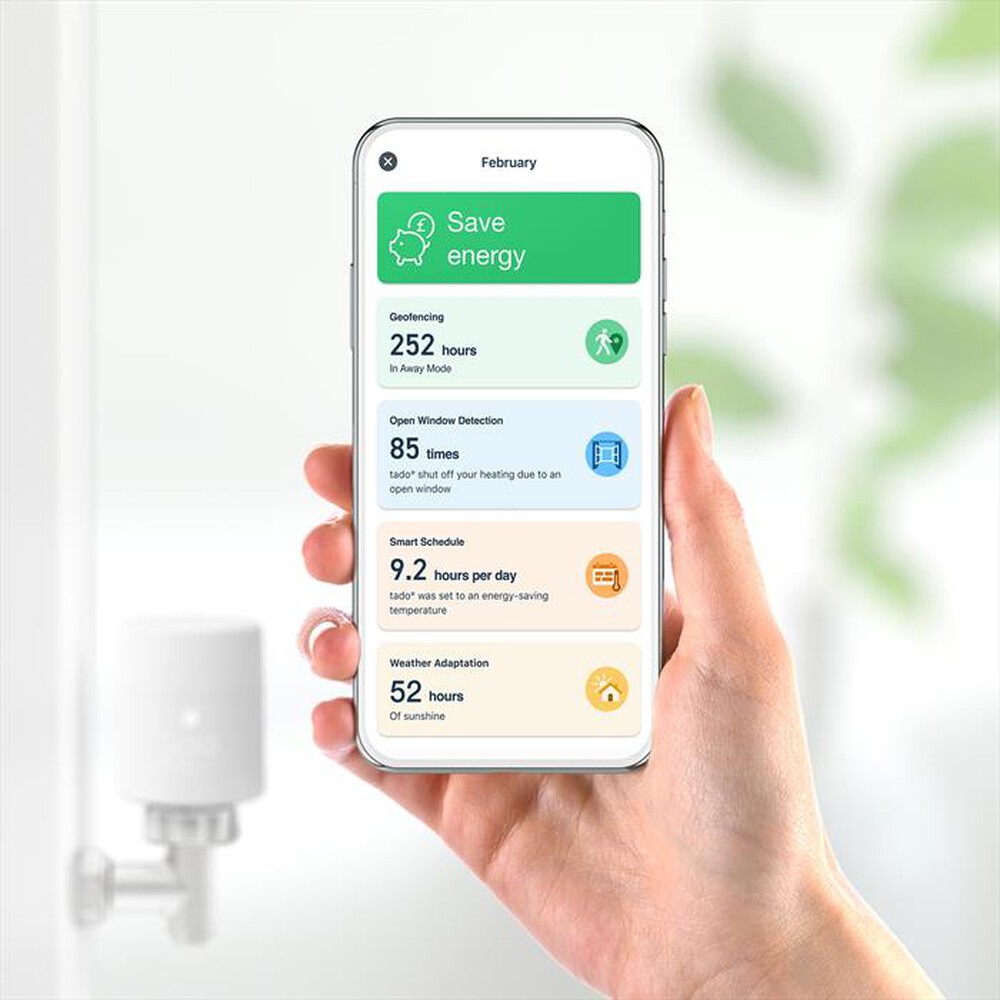 Immagine del prodotto TADO - Testa Termostatica Intelligente V3+ Kit di Base-White