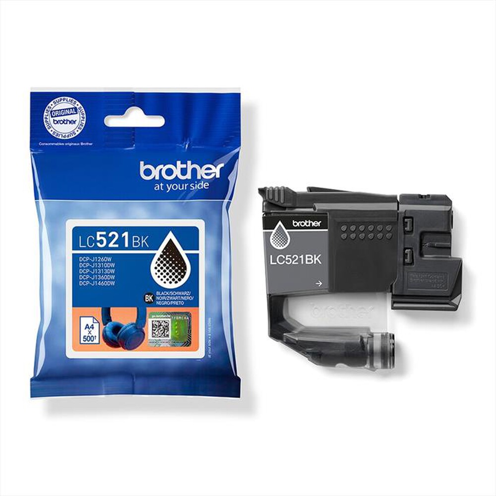 Immagine del prodotto BROTHER - Cartuccia d'inchiostro LC521BK-Nero