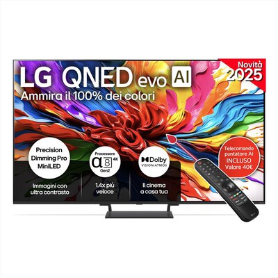 LG - Smart TV MINI LED UHD 4K 55" EVO AI 55QNED93A6A-Black