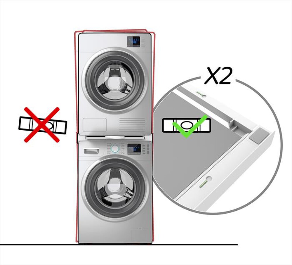 Immagine del prodotto MELICONI - KIT DI SOVRAPPOSIZIONE 656129-Bianco