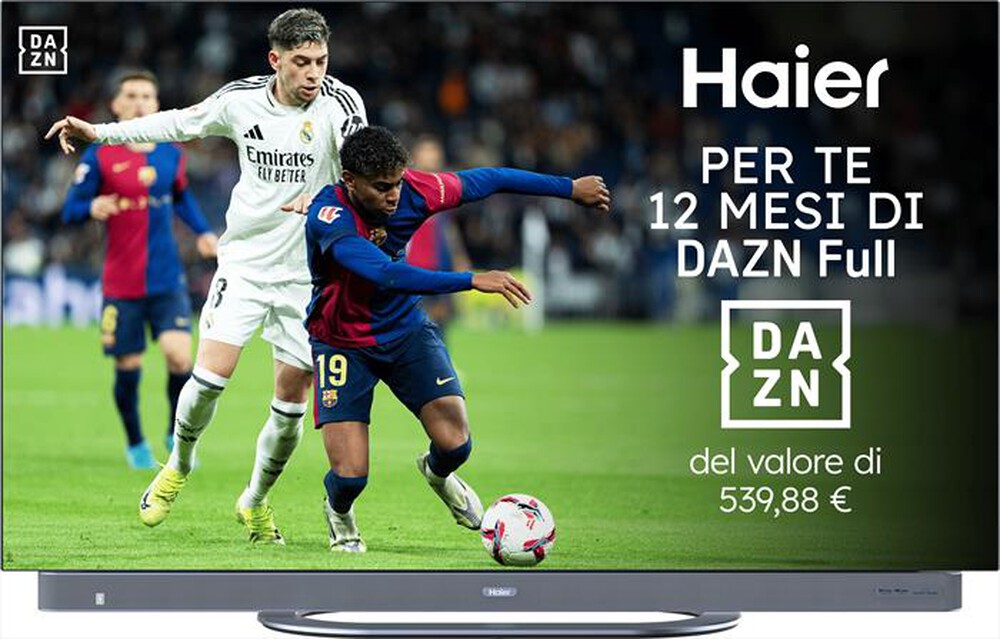 HAIER - Smart TV OLED UHD 4K 55" H55C95EUX 120Hz-Nero