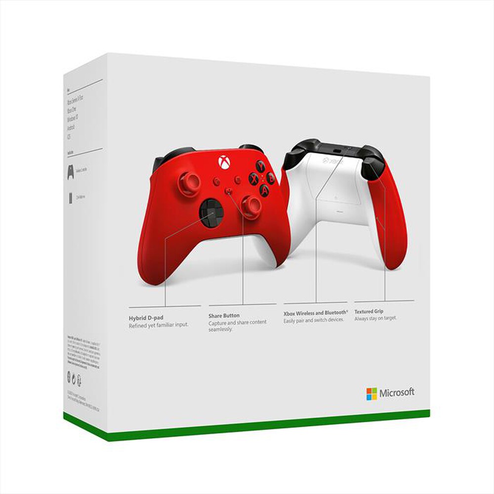 Immagine del prodotto MICROSOFT - XBOX CONTROLLER-Pulse Red