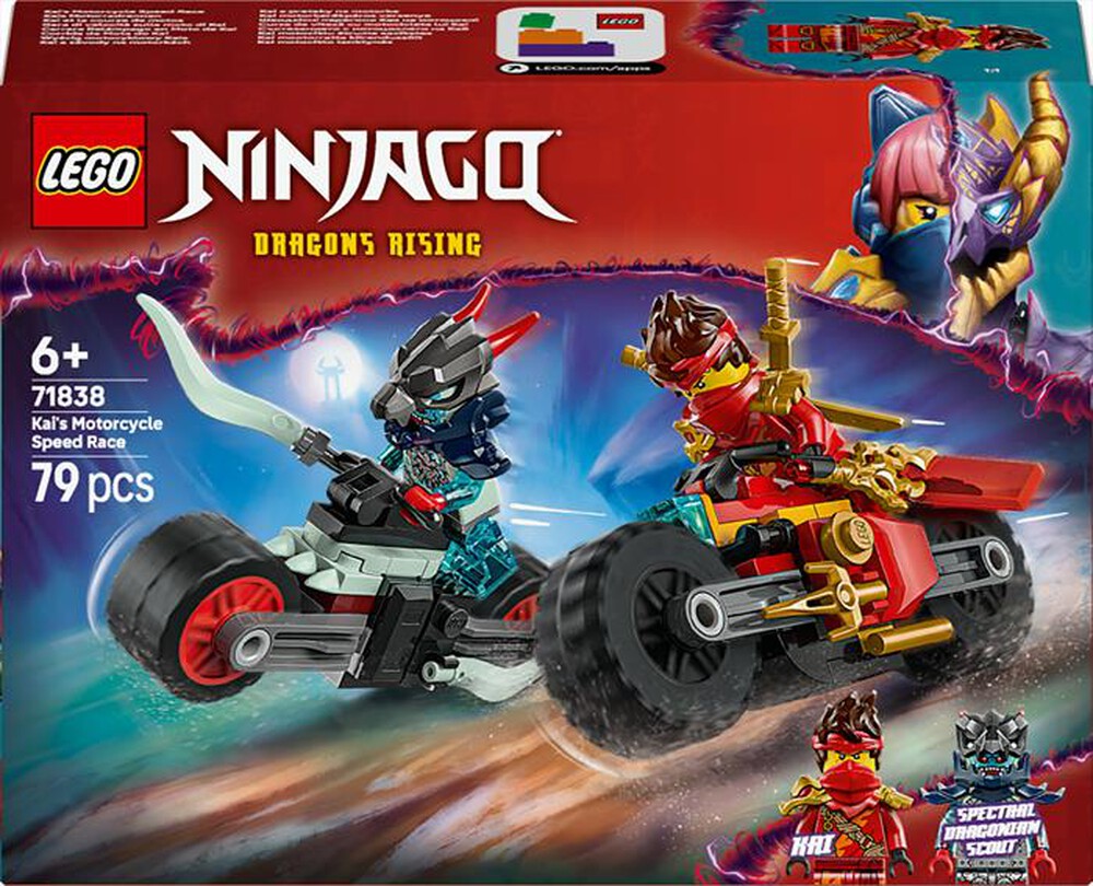 LEGO - NINJAGO Gara di velocit&agrave; sulla moto di Kai 71838