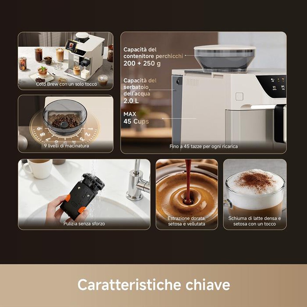 Immagine del prodotto DREAME - Macchina da caff&egrave; automatica ECCELUXE MASTER VIM-Bianco