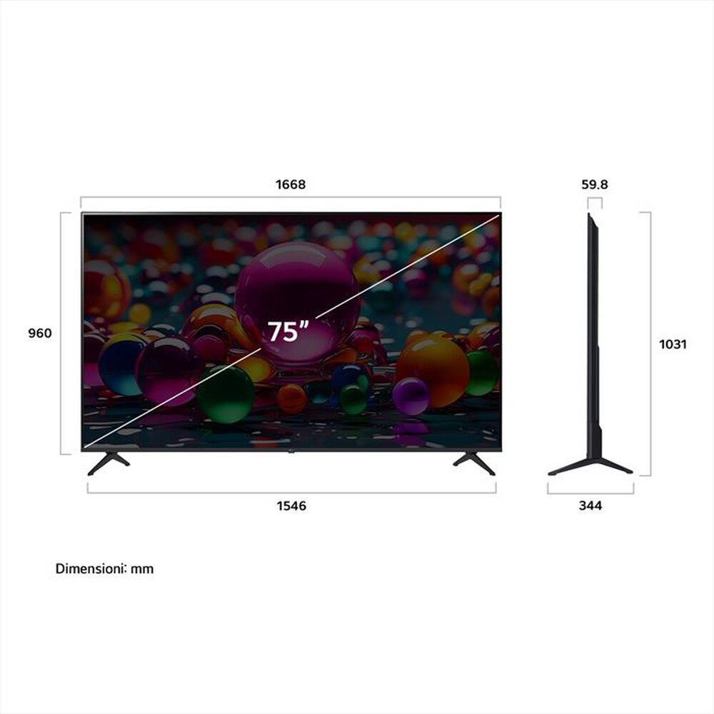Immagine del prodotto LG - Smart TV LED UHD 4K 75" 75UA75006LA-Nero