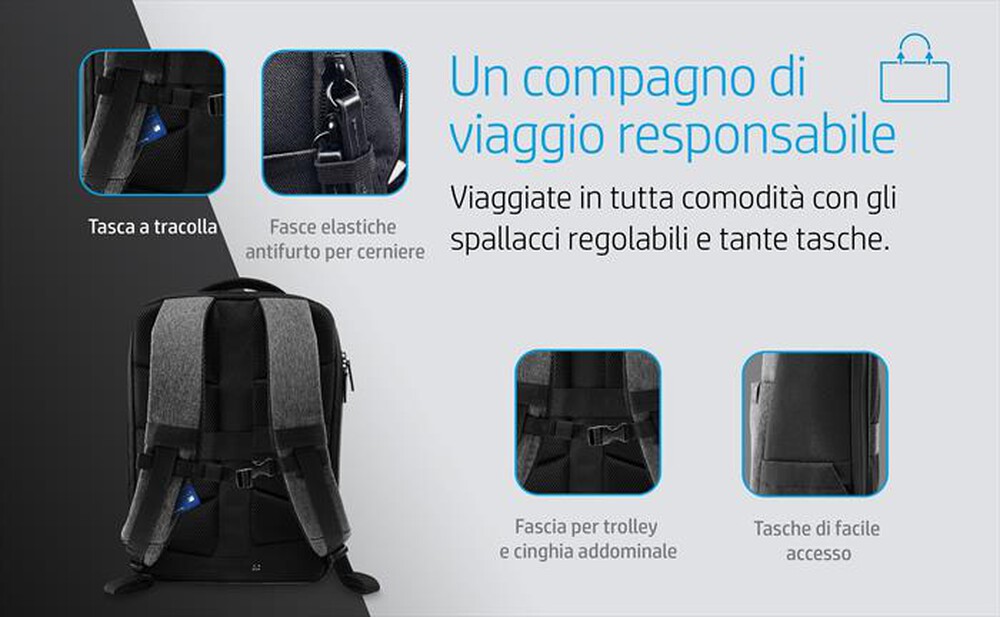 Immagine del prodotto HP - ZAINO RENEW TRAVEL 15.6-Gray