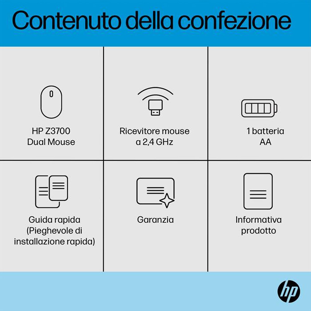 Immagine del prodotto HP - Z3700 DUAL MOUSE-Nero