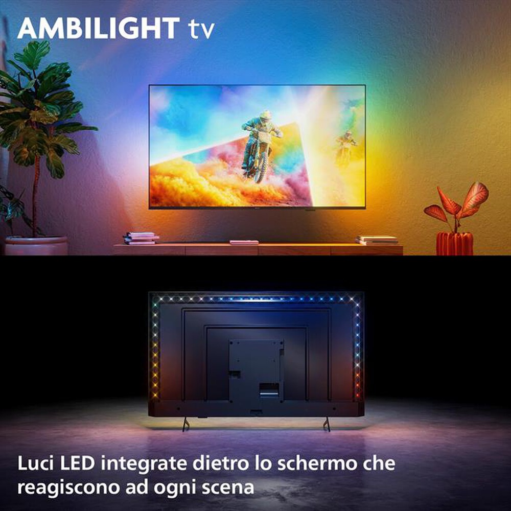 Immagine del prodotto PHILIPS - Smart TV Ambilight QLED 4K 55" 55PQS8501/12-Black