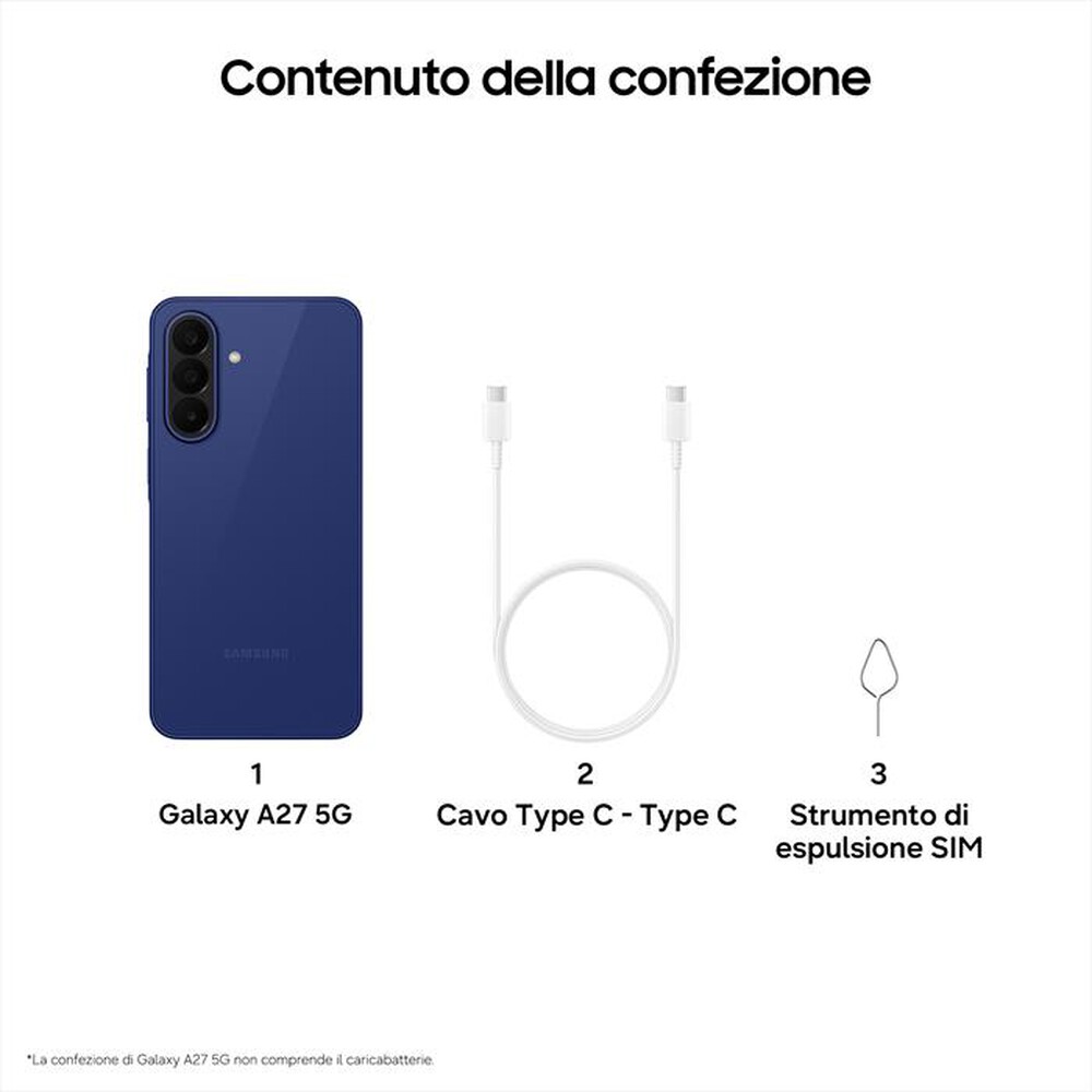 Immagine del prodotto SAMSUNG - Smartphone GALAXY A27 5G (8GB+256GB)-Blue