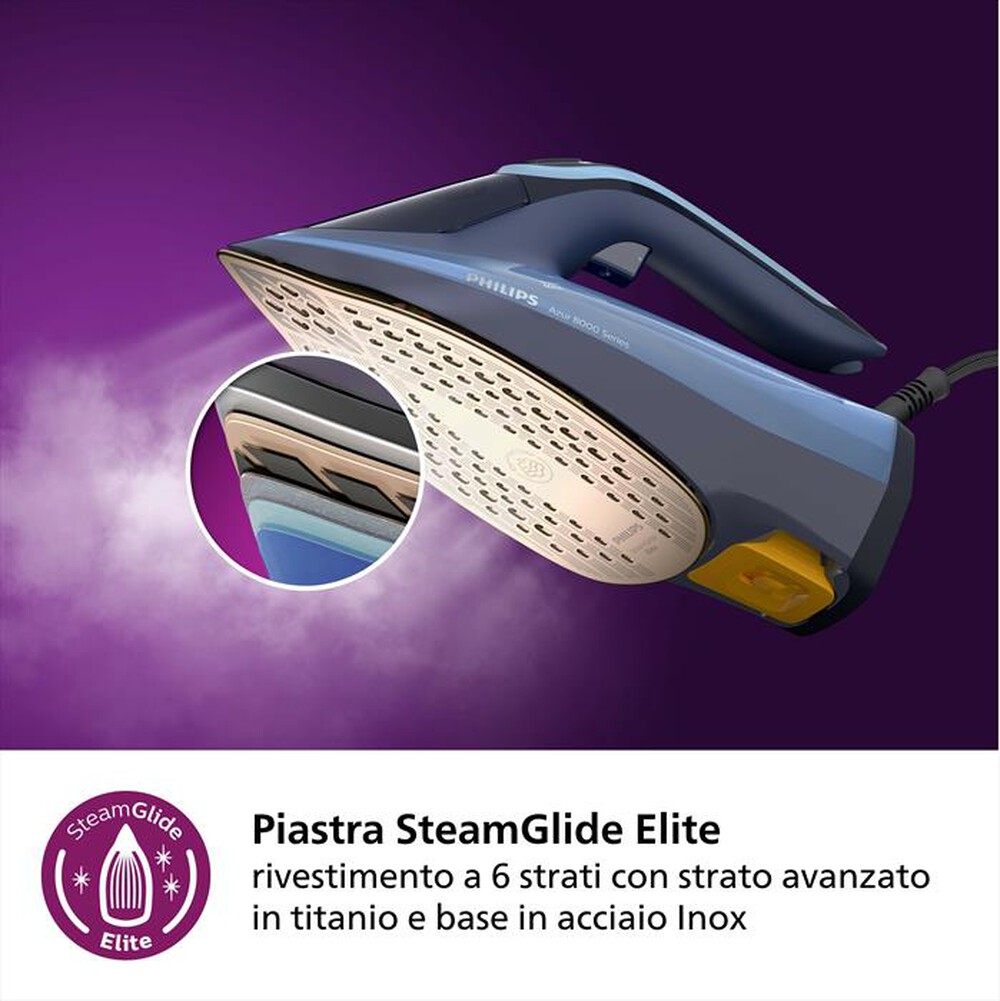 Immagine del prodotto PHILIPS - Ferro da stiro vapore AZUR SERIES 8000 DST8020/20-Blue