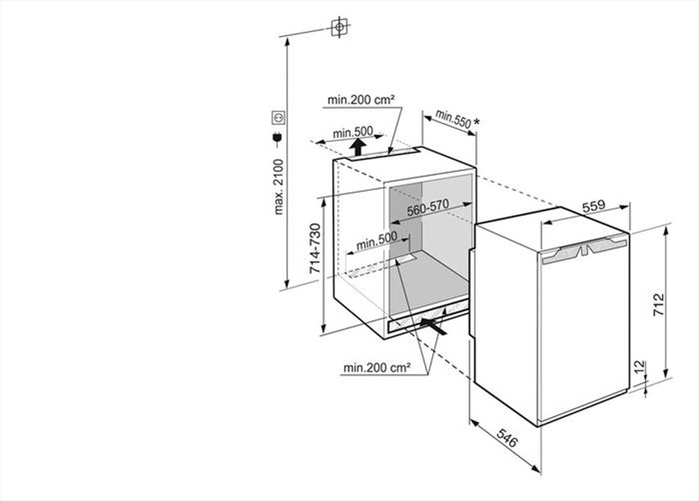 Immagine del prodotto LIEBHERR - Congelatore verticale IFNE 3503-20 Classe E 65 lt-Bianco
