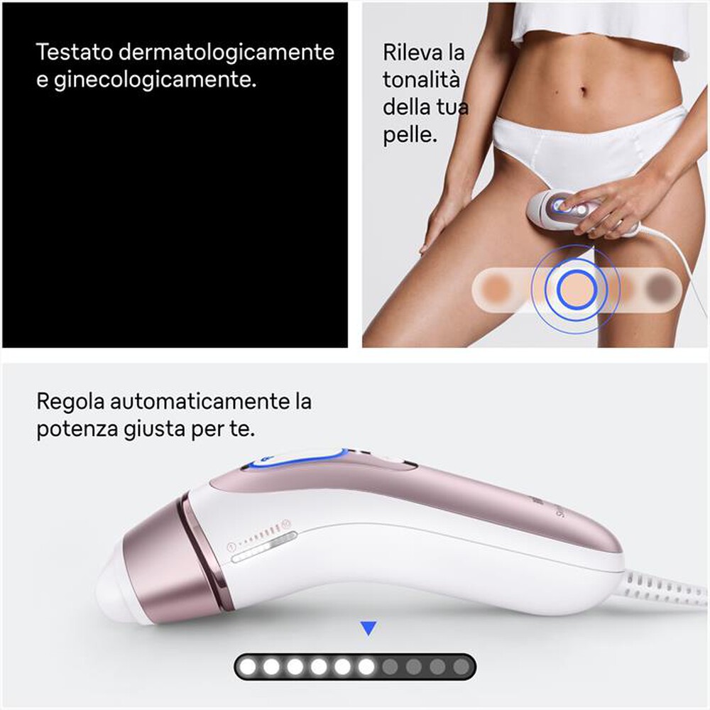 Immagine del prodotto BRAUN - Epilatore a luce pulsata smart IPL PL7211 BOX EURO-BIANCO/BRONZO