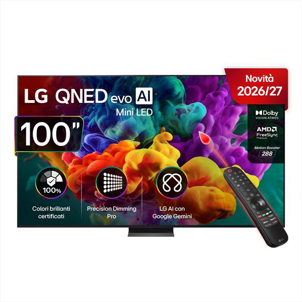 Immagine del prodotto LG - Smart TV QNED EVO AI MINILED 4K 100" 100QNED87B6-Charcoal Black