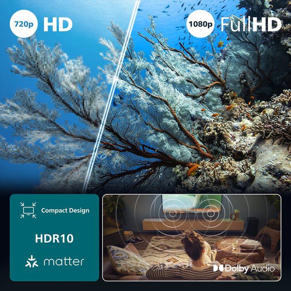 Immagine del prodotto PHILIPS - Smart TV LED FHD 32" 32PFS6000/12-Black