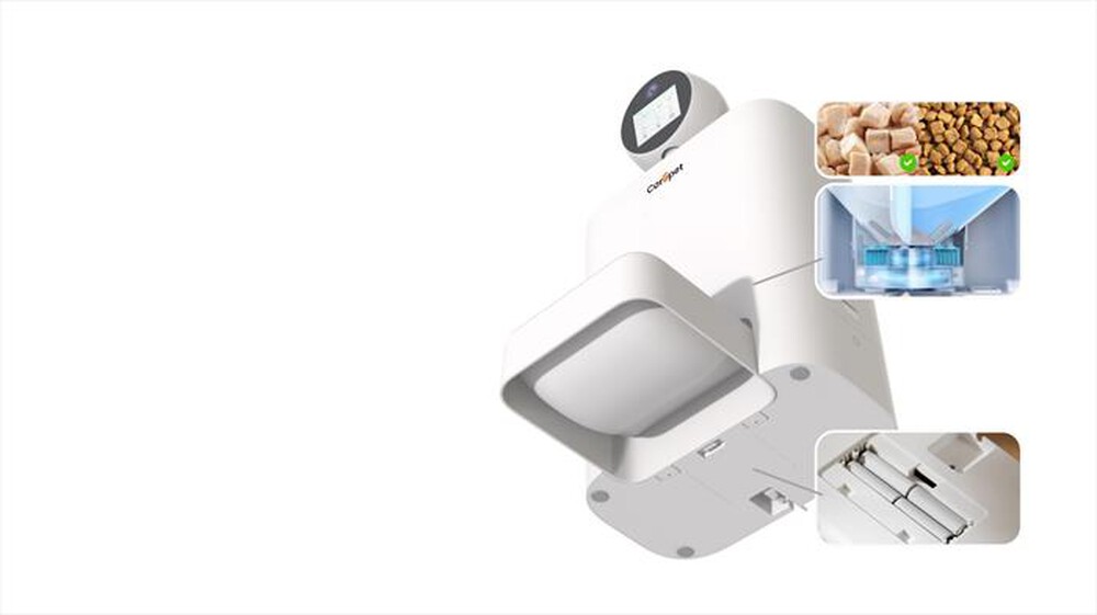 Immagine del prodotto CAREPET - DISTRIBUTORE CIBO AI PET FEEDER (PTC01)-bianco
