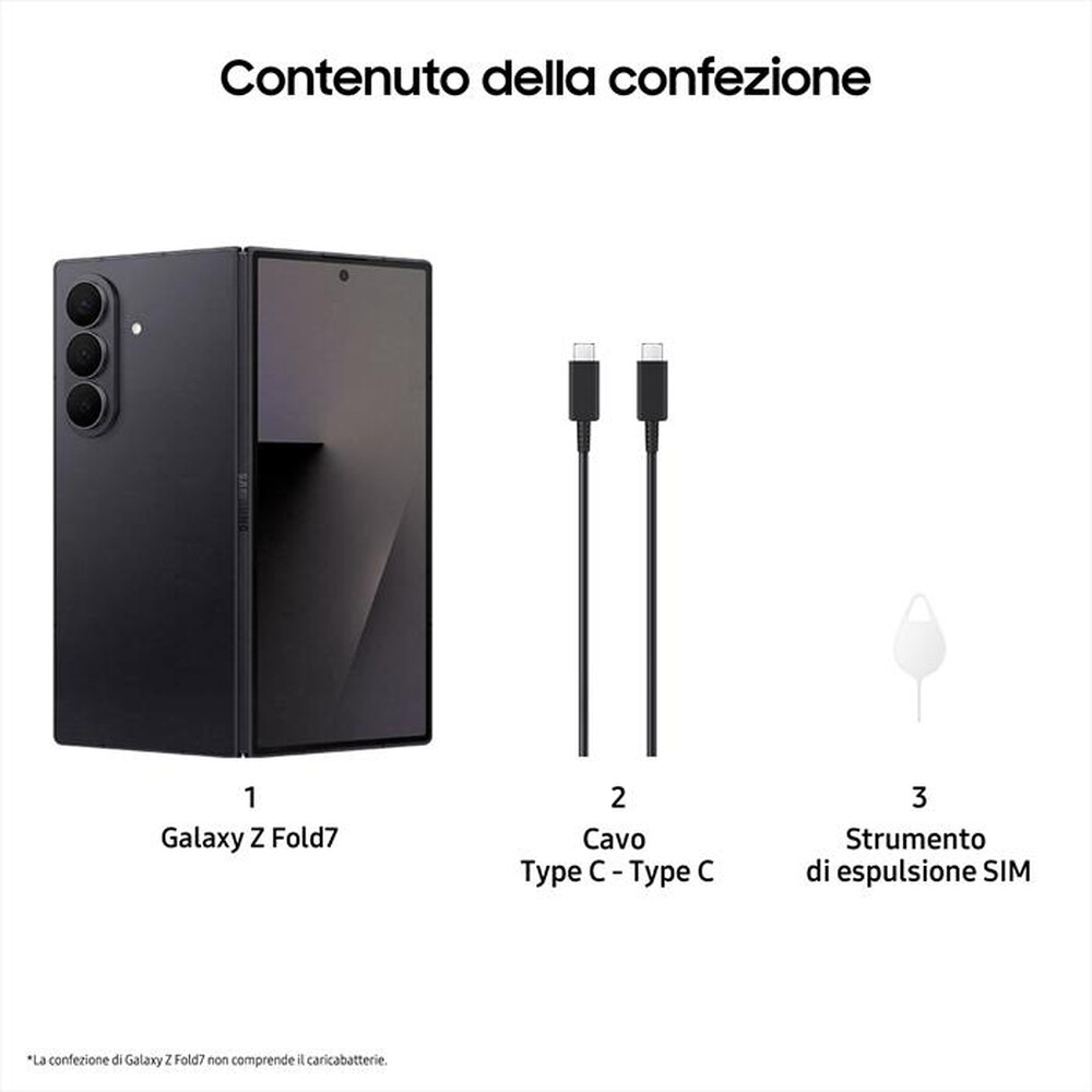Immagine del prodotto SAMSUNG - Galaxy Z Fold7 12+1TB-Jet Black