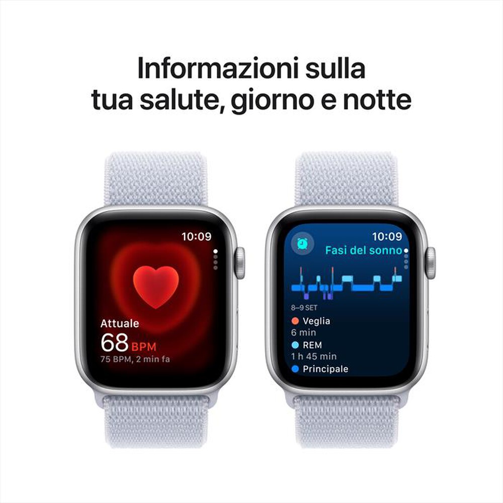 Immagine del prodotto APPLE - Watch SE GPS + Cellular 44mm Cassa Alluminio-Argento - Sport Loop Azzurro