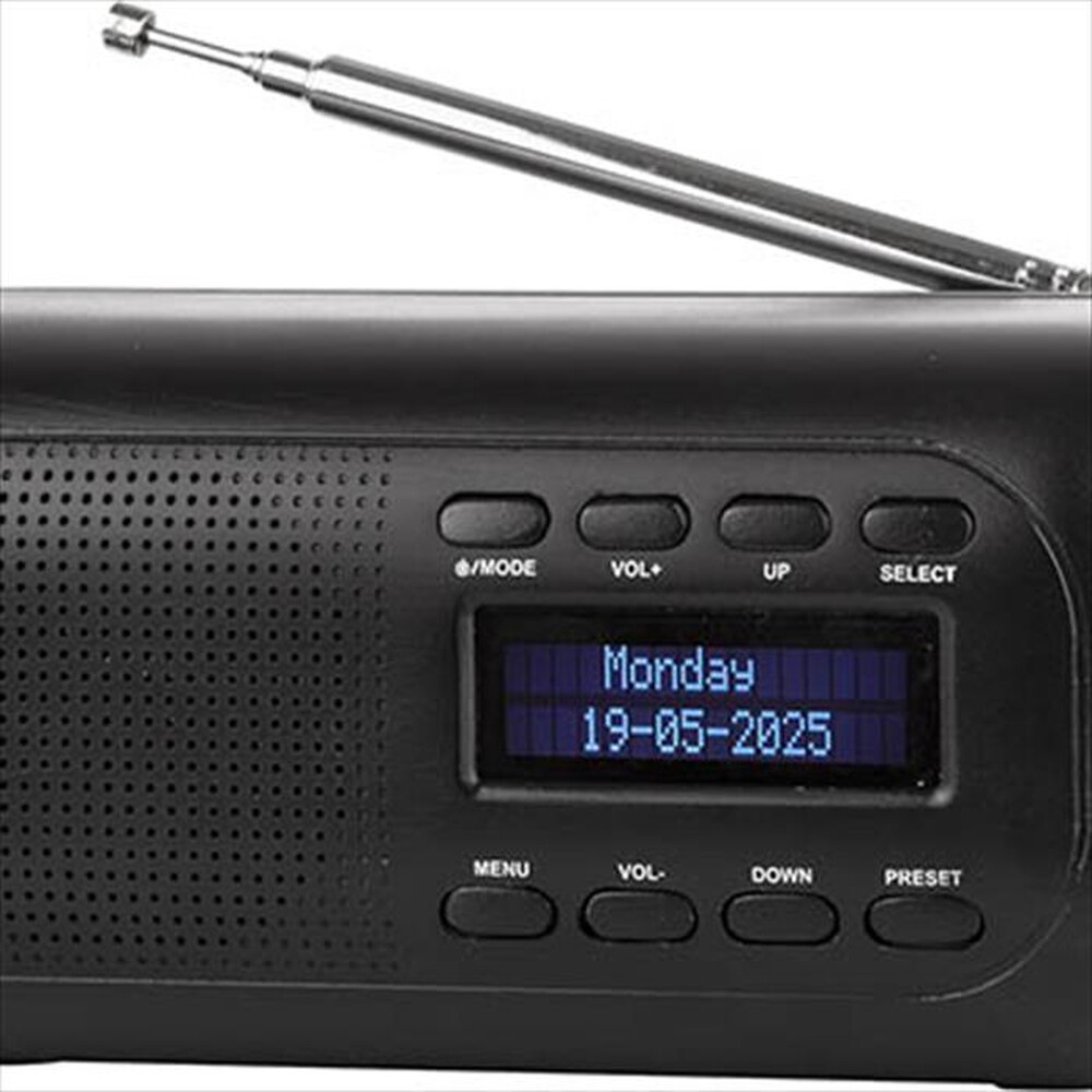 Immagine del prodotto LOWELL - RADIOSVEGLIA DAB/FM A FILO EH50107N-NERO