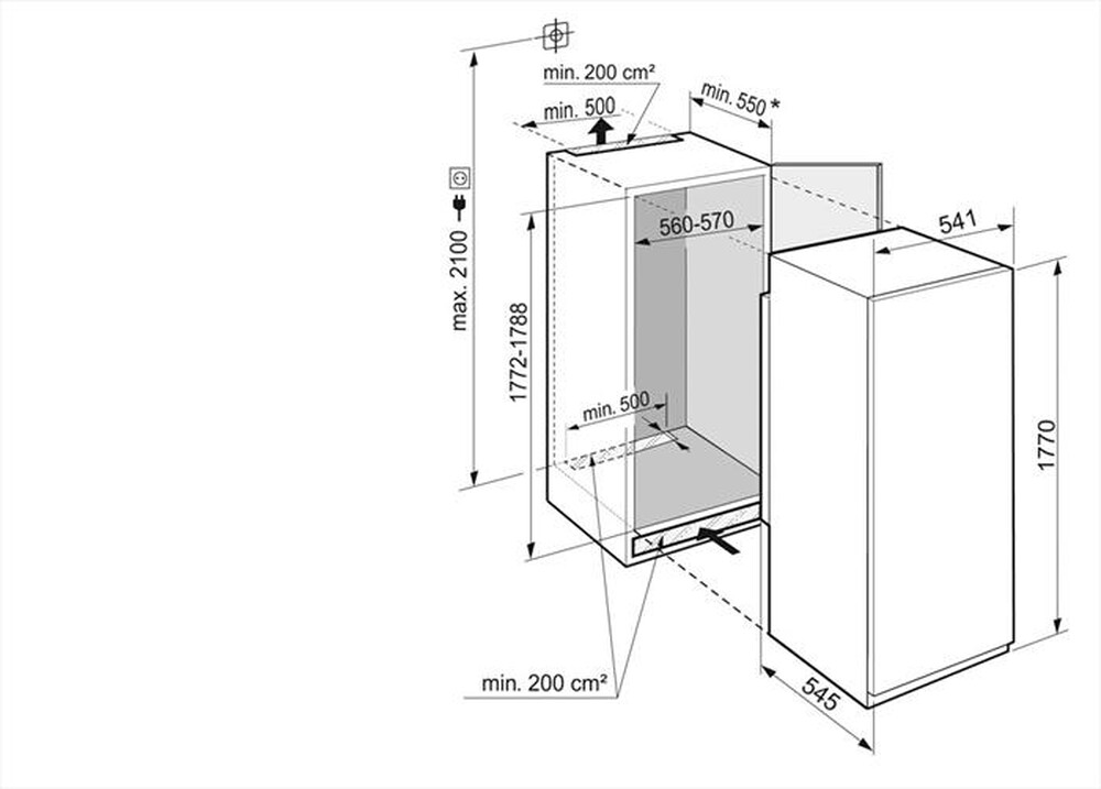 Immagine del prodotto LIEBHERR - Congelatore verticale SIFNSF 5128-20 Classe F-Bianco