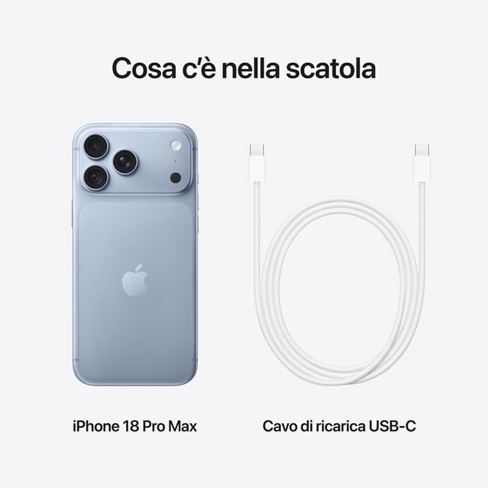 Immagine del prodotto APPLE - iPhone 18 Pro Max 256GB-Ghiaccio
