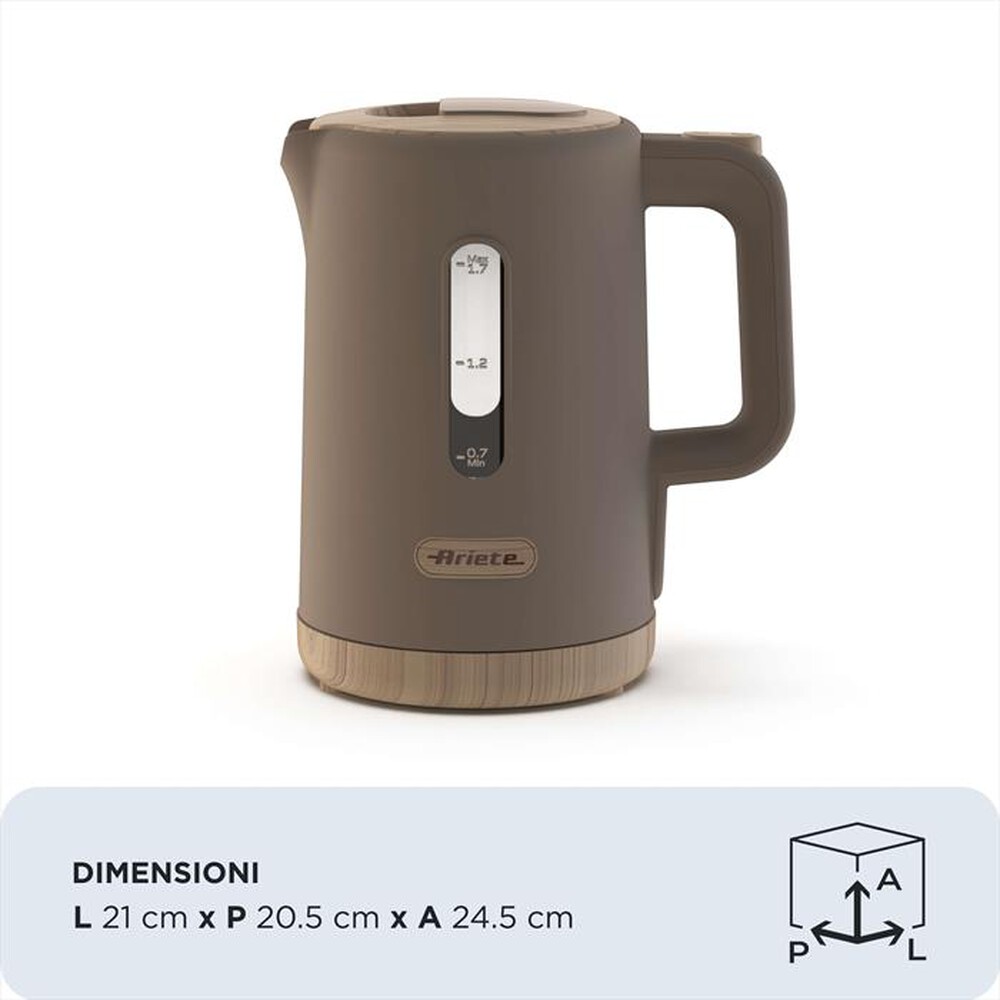 Immagine del prodotto ARIETE - 2846 BREAKFAST WOOD BOLLITORE-Grigio, Legno