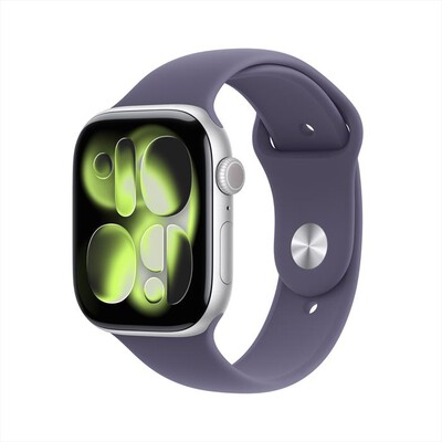 APPLE - Watch Series 11 GPS 46mm Alluminio-Argento Sport Band Viola - S/M
