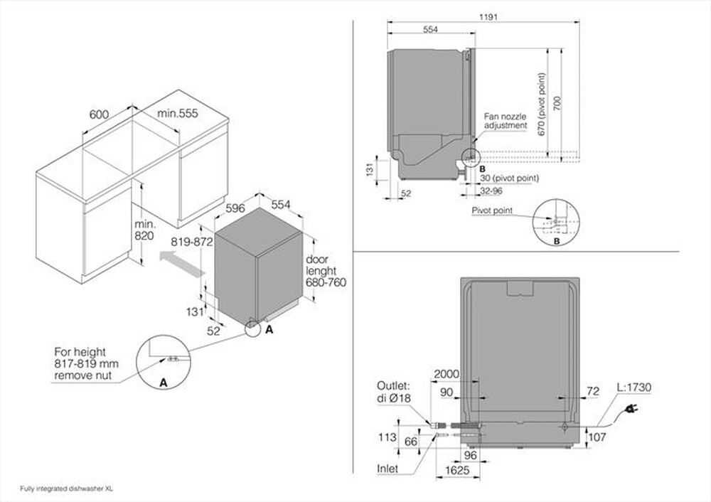 Immagine del prodotto ASKO - Lavastoviglie DFI 7302 Classe B 14 coperti