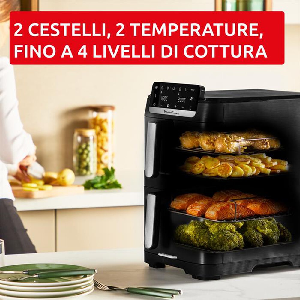 Immagine del prodotto MOULINEX - Friggitrice ad aria con doppia resistenza EZ7568F0-Nero