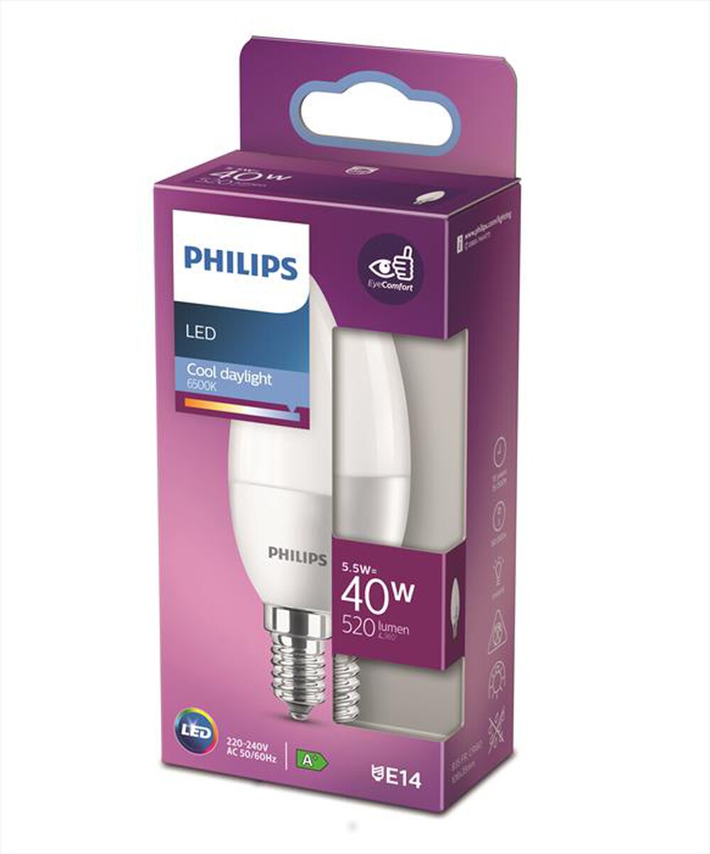 Immagine del prodotto PHILIPS - LED CANDELA 40W E14 6500K NON DIM-White