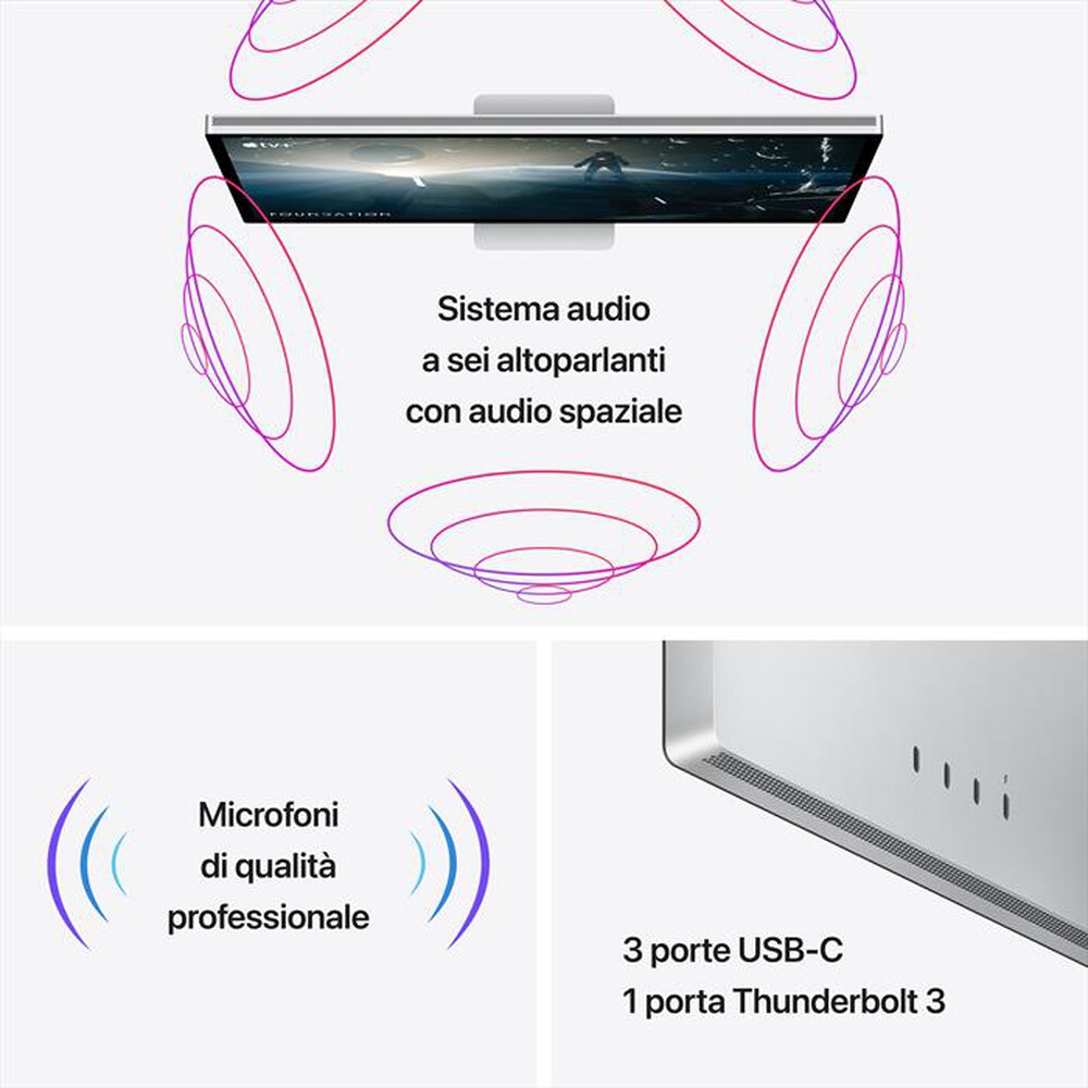 Immagine del prodotto APPLE - STUDIO DISPLAY - INCLINAZIONE REGOLABILE-Vetro Nano - Texture
