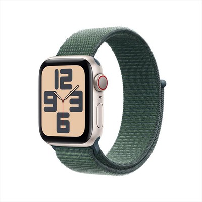 APPLE - Watch SE GPS + Cellular 40mm Cassa Alluminio-Galassia - Sport Loop Verde