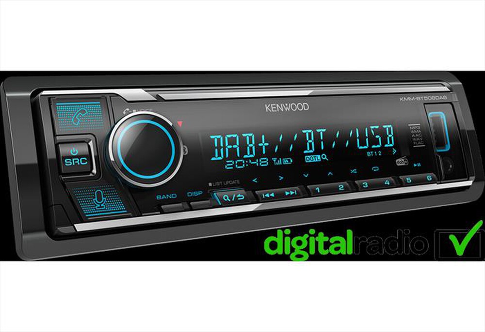 Immagine del prodotto KENWOOD - Car stereo KMM-BT508DAB-Nero
