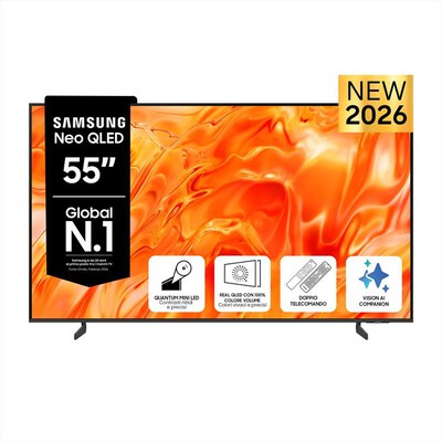SAMSUNG - Smart TV Mini LED 4K 50" Vision AI QE55QN70HAUXZT-Titan Gray