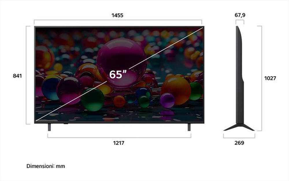 Immagine del prodotto LG - Smart TV LED UHD 4K 65" WEBOS AI 65UA74006LB-Blu